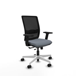 PIQUERAS Y CRESPO Silla de oficina Haches Gris y Negro