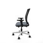 PIQUERAS Y CRESPO Silla de oficina Haches Gris y Negro