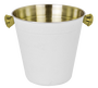 DKD Home Decor Cubitera Inox 17x14x13 Rugoso Blanco