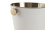 DKD Home Decor Cubitera Inox 17x14x13 Rugoso Blanco
