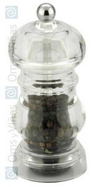 Pimentero de Acrílico, 11 cm