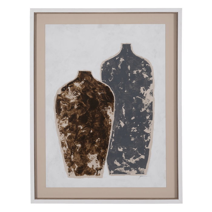 Cuadro Pintura Jarrones 2/M 70 X 90 cm (Set de 2)