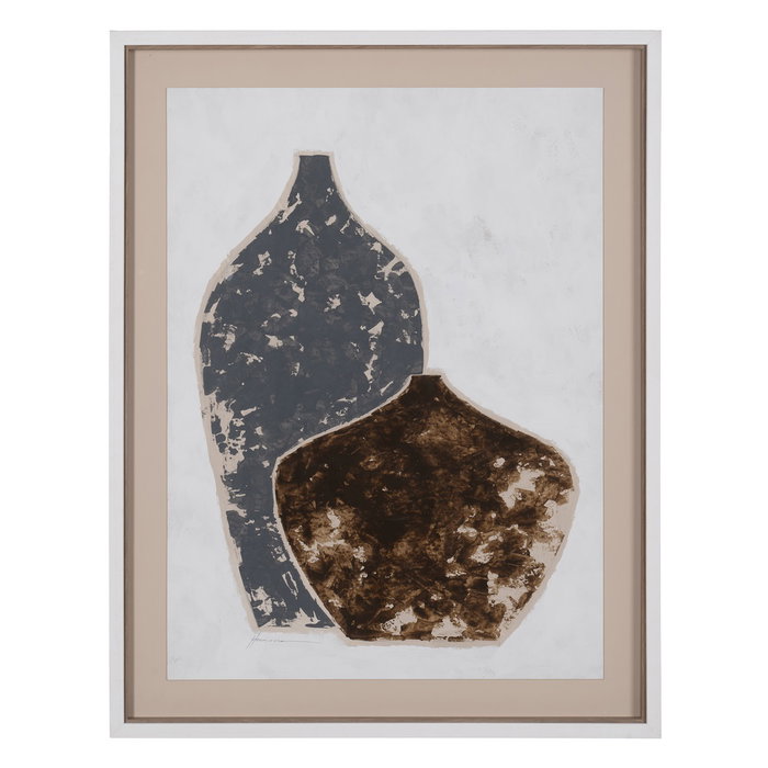 Cuadro Pintura Jarrones 2/M 70 X 90 cm (Set de 2)