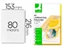Q-connect Bolsa de plastificar 153 x 216 mm 80mc DIN A5 Caja 100 unidades Consumible plastificadora