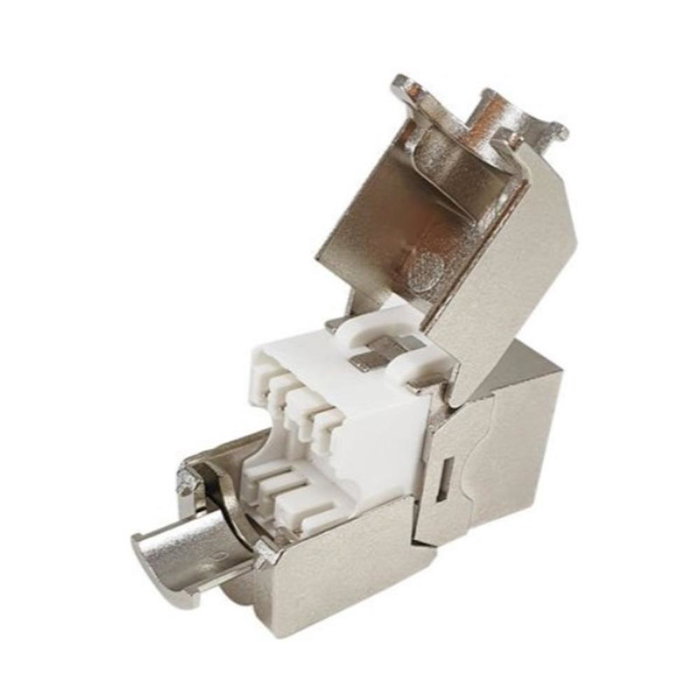 Equip 767231 Kit 8 Unidades Conector Hembra Keystone Cat. 8.1 Blindado 2000 MHz 25/40 Gbit PoE Compatible Equip 767231 Kit 8 Unidades Conector Hembra Keystone Cat. 8.1 Blindado 2000 MHz 25/40 Gbit PoE Compatible