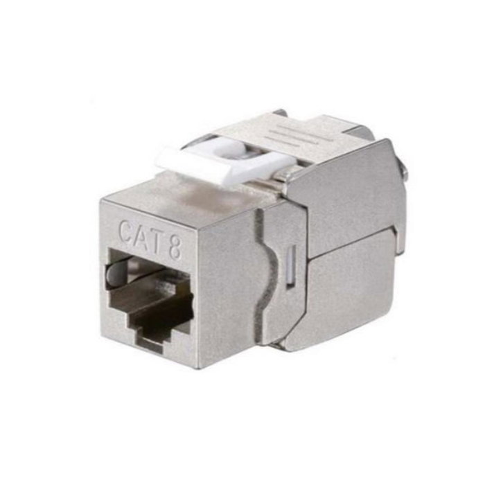Equip 767231 Kit 8 Unidades Conector Hembra Keystone Cat. 8.1 Blindado 2000 MHz 25/40 Gbit PoE Compatible Equip 767231 Kit 8 Unidades Conector Hembra Keystone Cat. 8.1 Blindado 2000 MHz 25/40 Gbit PoE Compatible