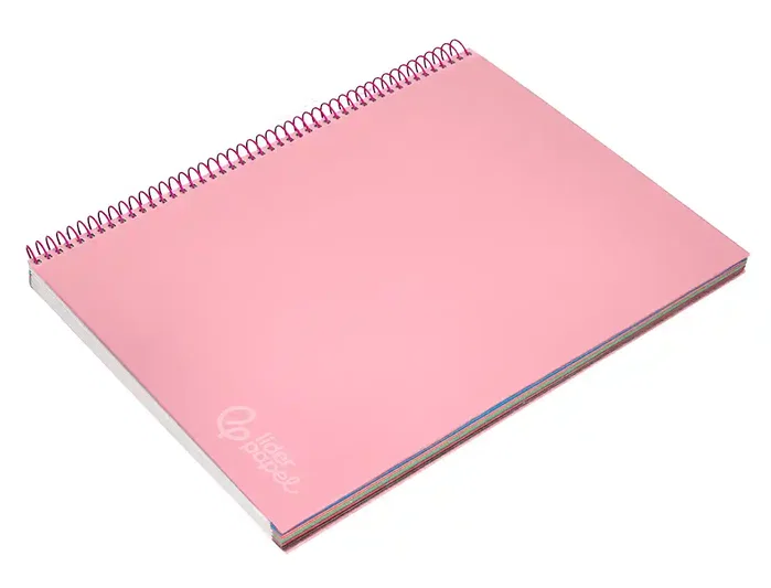 Liderpapel Cuaderno Espiral A4 Micro Jolly Rosa 140 Hojas Cuadro 5mm
