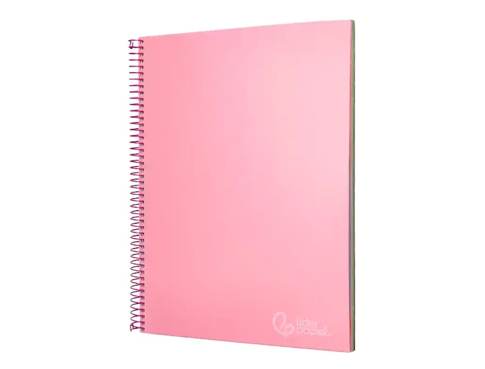 Liderpapel Cuaderno Espiral A4 Micro Jolly Rosa 140 Hojas Cuadro 5mm