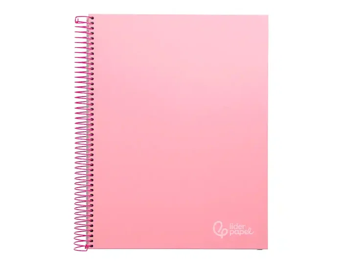 Liderpapel Cuaderno Espiral A4 Micro Jolly Rosa 140 Hojas Cuadro 5mm