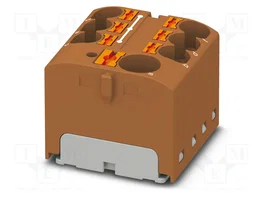 PHOENIX CONTACT PTFIX 10/6X4 BN Conector de carril marrón