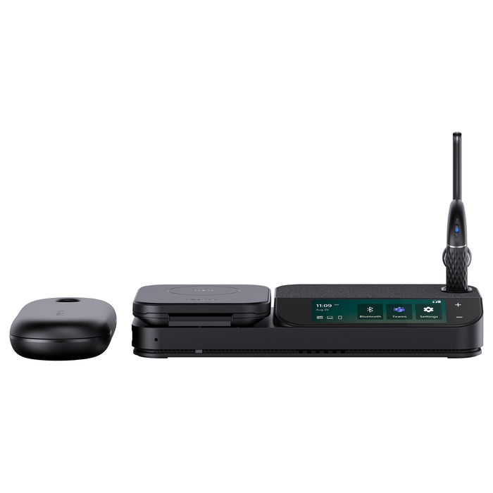 Yealink BH71-WORKSTATION-PRO Auriculares Inalámbricos para Oficina/Centro de Llamadas Color Negro