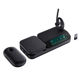 Yealink BH71-WORKSTATION-PRO Auriculares Inalámbricos para Oficina/Centro de Llamadas Color Negro