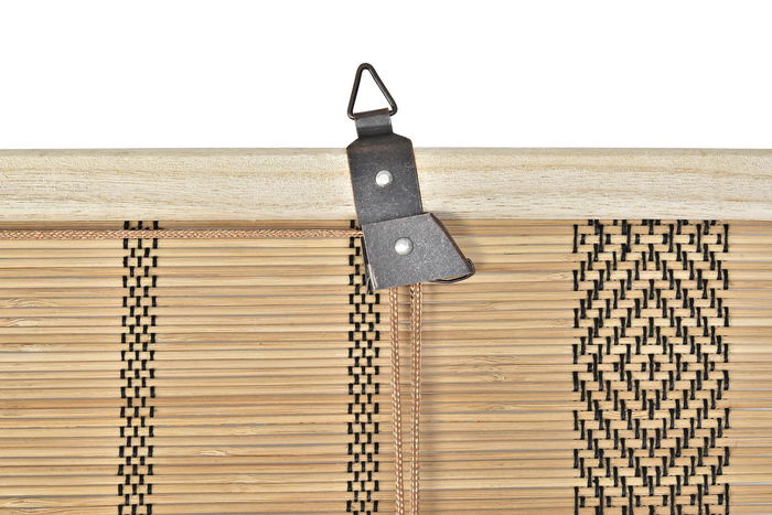 DKD Home Decor Estor Balines Marron Oscuro Bambu 3 x 175 x 90 cm