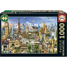 Educa EDU1748018663737 Puzzle Símbolos de la Europa en Miniatura 1000 Piezas 62,5 x 30 cm a partir de 12 años