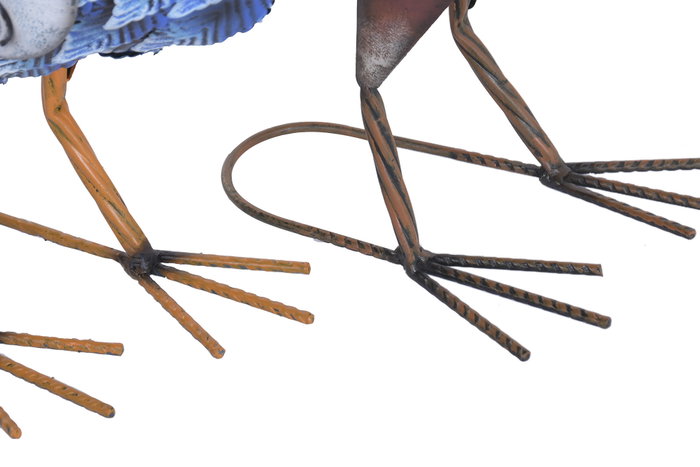 DKD Home Decor Figura de Metal Gallo Multicolor