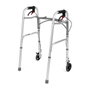 Silla de ruedas de cuatro ruedas con frenos timago jmc-c 3223 plata