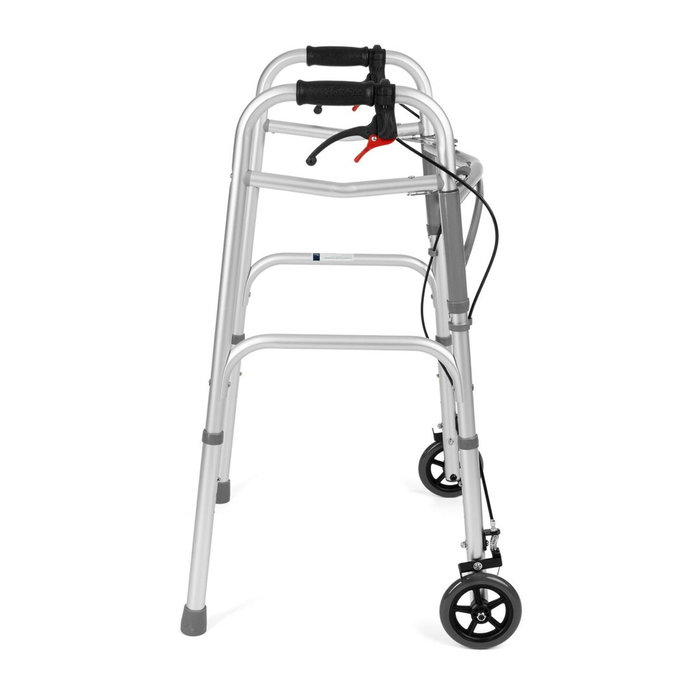 Silla de ruedas de cuatro ruedas con frenos timago jmc-c 3223 plata Silla de ruedas de cuatro ruedas con frenos timago jmc-c 3223 plata