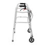 Silla de ruedas de cuatro ruedas con frenos timago jmc-c 3223 plata