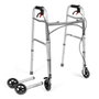 Silla de ruedas de cuatro ruedas con frenos timago jmc-c 3223 plata