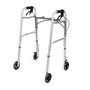 Silla de ruedas de cuatro ruedas con frenos timago jmc-c 3223 plata