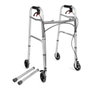 Silla de ruedas de cuatro ruedas con frenos timago jmc-c 3223 plata