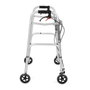 Silla de ruedas de cuatro ruedas con frenos timago jmc-c 3223 plata
