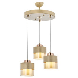 Opviq AV-4288-3T-KRM Lámpara de Araña Color Crema Elegante para el Hogar