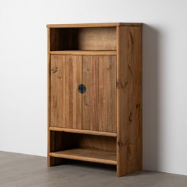 Armario Natural Madera de Pino Salón 100 X 45 X 160 cm