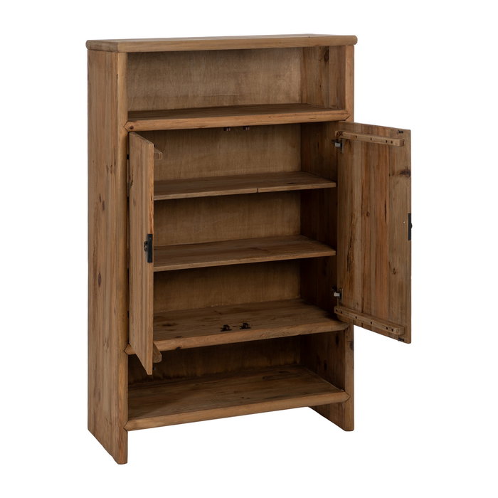 Armario Natural Madera de Pino Salón 100 X 45 X 160 cm