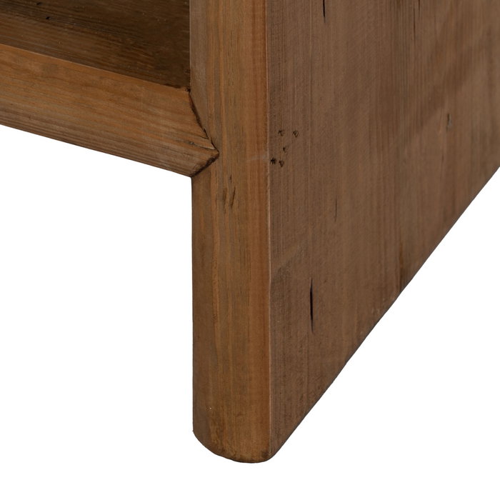 Armario Natural Madera de Pino Salón 100 X 45 X 160 cm