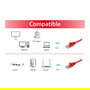 EQUIP Cable de Red Ethernet Cat6A U/UTP LSZH, 0.15m, 2xRJ45 Macho, Color Rojo, 603121