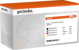 Prindo Multipack de tintas PRTHPW2210X Rainbow Basic Negro/Cian/Magenta/Amarillo