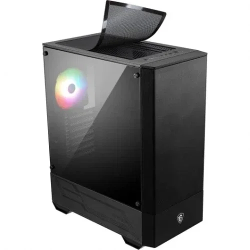 MSI Caja MAG FORGE 110R AIRFLOW Negro ATX Micro ATX Mini-ITX Ventana Lateral Compatible Mystic Light MSI Caja MAG FORGE 110R AIRFLOW Negro ATX Micro ATX Mini-ITX Ventana Lateral Compatible Mystic Light