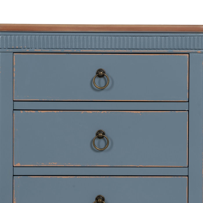 Mesita Azul Madera 50 X 38 X 72 cm