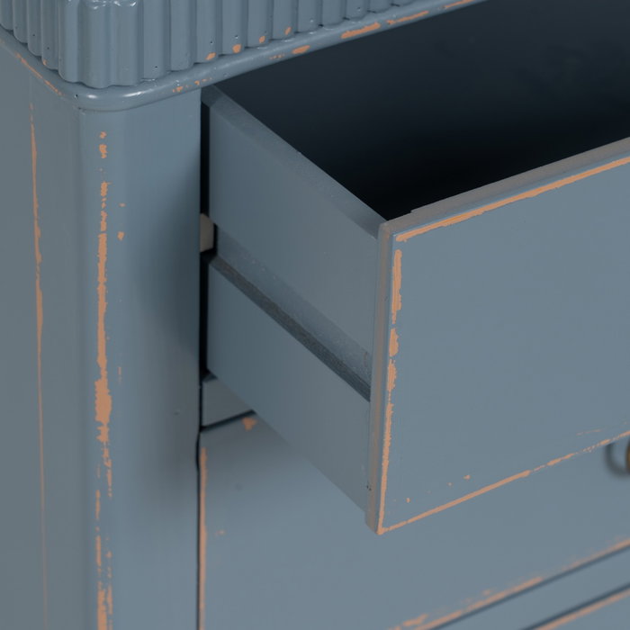 Mesita Azul Madera 50 X 38 X 72 cm