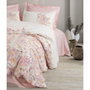 Aucune Juego de Cama Rosa 100% Algodón con Funda Nórdica y 2 Fundas de Almohada