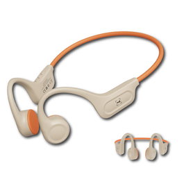 SAMI Bone Auriculares con conducción ósea, Bluetooth, batería de 140mAh, micrófono integrado, manos libres, deporte, audífonos