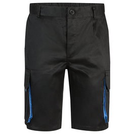 Velilla Bermuda Bicolor 103007 Negro/Celeste Talla 38 Multibolsillos Transpirable