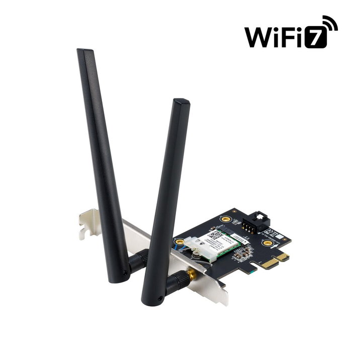 Asus PCE-BE6500 Wi-Fi 7 Bluetooth 5.4 Adaptador Tribanda PCI Express Asus PCE-BE6500 Wi-Fi 7 Bluetooth 5.4 Adaptador Tribanda PCI Express