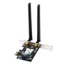 ASUS PCE-BE6500 Tarjeta de red Wi-Fi 7 interna PCI Express con Bluetooth 5.4 (6500 Mbps, tribanda 2.4/5/6 GHz) para PC