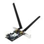 ASUS PCE-BE6500 Tarjeta de red Wi-Fi 7 interna PCI Express con Bluetooth 5.4 (6500 Mbps, tribanda 2.4/5/6 GHz) para PC