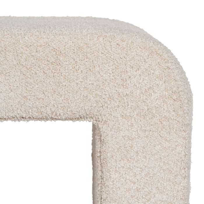 Ixia Taburete Beige Tejido Salón 67 x 48 x 47 cm