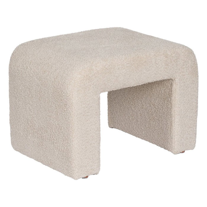 Ixia Taburete Beige Tejido Salón 67 x 48 x 47 cm