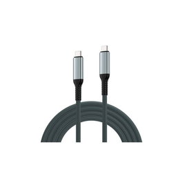 Ewent EC1072 Cable USB4 Gen 3x2 Tipo-C/M a Tipo-C/M 2m 40Gbit/s 240W Tela Cobre
