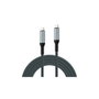 EWENT Cable USB4 Gen3 Tipo-C a Tipo-C Fabric 2m Blanco/Negro EC1072
