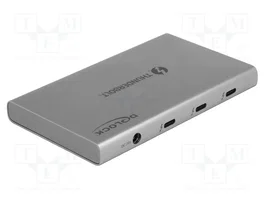 DeLOCK Thunderbolt 4 Hub de 3 puertos con puerto USB 10 Gbps Tipo-A - 8K