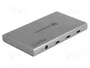 DeLOCK Thunderbolt 4 Hub de 3 puertos con puerto USB 10 Gbps Tipo-A - 8K