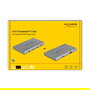 DeLOCK Thunderbolt 4 Hub 3 Puertos con Puerto SuperSpeed USB 10Gbps Tipo A - 8K Resolución, Aluminio Gris, Plug & Play