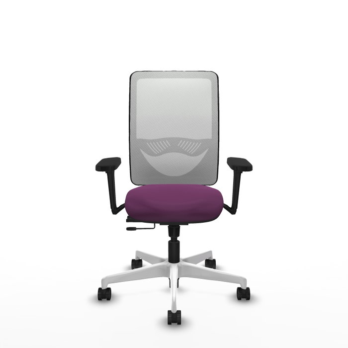 PIQUERAS Y CRESPO Silla de oficina Zulema con mecanismo Sincro/Traslack, Morado y Blanco PIQUERAS Y CRESPO Silla de oficina Zulema con mecanismo Sincro/Traslack, Morado y Blanco