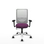 PIQUERAS Y CRESPO Silla de oficina Zulema con mecanismo Sincro/Traslack, Morado y Blanco